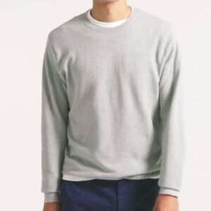 J. Crew Men’s Cotton Silk Blend Knit Crewneck Pique Stitch Sweater | Size XL